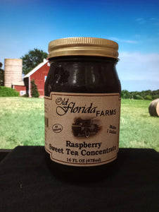Raspberry Sweet Tea Concentrate Old Florida Farms