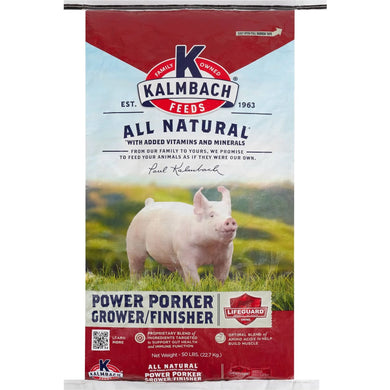 Kalmbach Power Porker Grower & Finisher Pig Feed, 50 lb