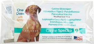 Durvet Canine Spectra 9 with Syringe Dog Vaccine, 1-dose