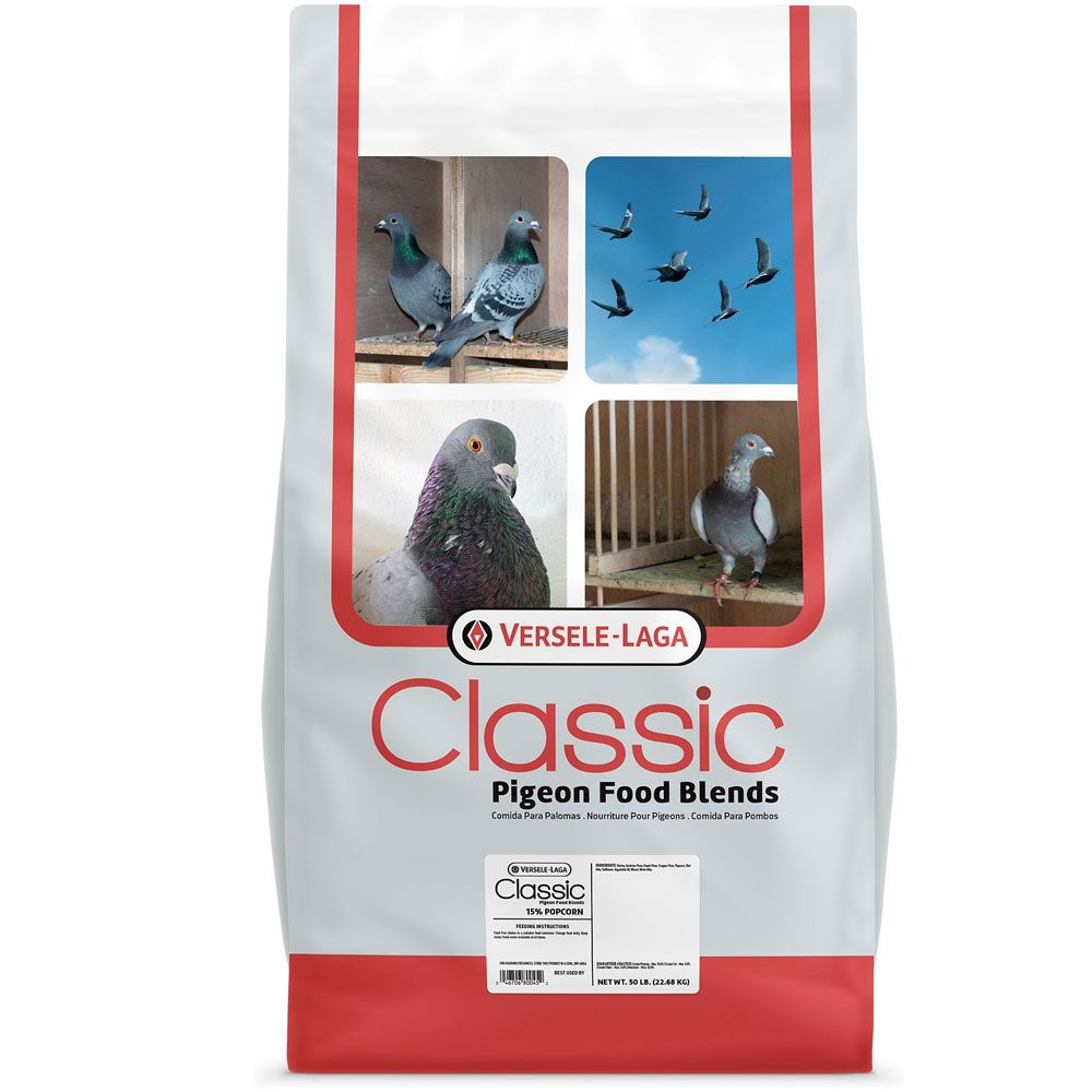 Versele-Laga Classic Pigeon Food Blends 15% Popcorn 50 lb