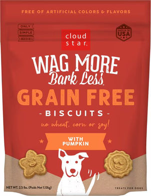 Wag More Bark Less Dog Biscuits with Pumpkin Grain Free