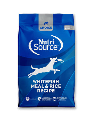 NutriSource Choice Whitefish Meal & Rice Dry Dog 40 lb bag