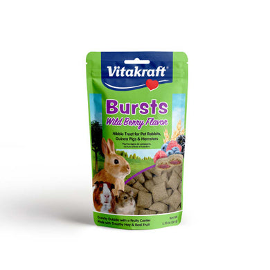 Vitakraft Bursts Wild Berries For Rabbits, Guinea Pigs, Chinchillas 1.76 oz