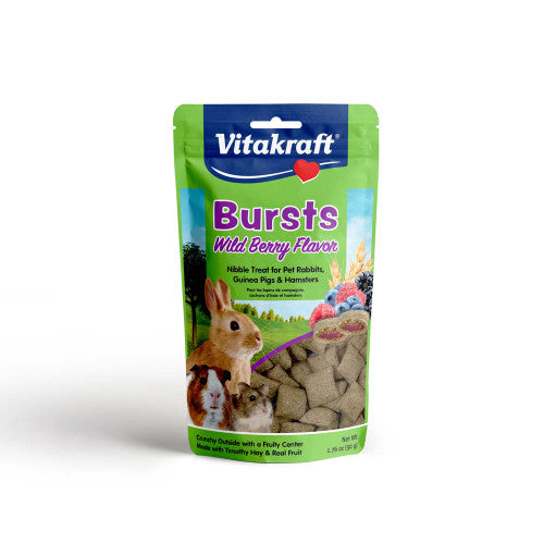 Vitakraft Bursts Wild Berries For Rabbits, Guinea Pigs, Chinchillas 1.76 oz