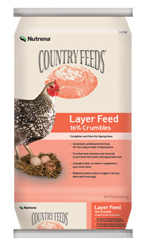 CF 16% Chicken Feed Layer Crumbles Multi Sizes Nutrena