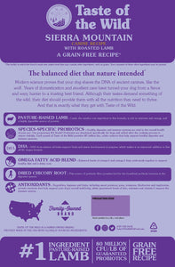 Taste of the Wild Sierra Mountain Grain-Free Dry Dog Food
