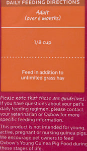 Oxbow Essentials Adult Guinea Pig Food *REWARDS PROGRAM BUY 6 GET 1 FREE*