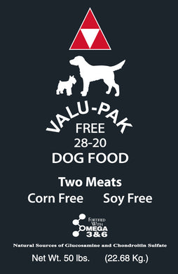 VALU-PAK Black Bag 28/20 All Life Stages Dog Food