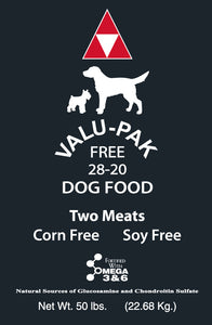 VALU-PAK Black Bag 28/20 All Life Stages Dog Food